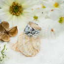 925 Sterling Silver Hand Carved Hawaiian Ring For Women. 15mm Wide, Hand Engraved, Scalloped Edge, Plumerias & Scrolls Wedding, Engagement Band