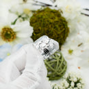 925 Sterling Silver Hand Carved Hawaiian Ring For Women. 15mm Wide, Hand Engraved, Scalloped Edge, Plumerias & Scrolls Wedding, Engagement Band