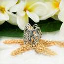 925 Sterling Silver Large Butterfly Ring For Women, Girls.  25mm, 1" Wide Cutout, Filigree Butterfly Ring.  Tropical Animal, Fairy Jewelries