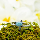 925 Sterling Silver Cat With Genuine Gemstones Ring For Women and Children.  12mm (1/2") Wide Kitty Cat Ring For Pinky, Ring Finger, Middle, Index or Thumb.