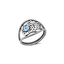 925 Sterling Silver Hamsa Hand Ring For Women, Teens, Girls. Mystical Ancient Egyptian, Evil Eye Jewelry.  Power, Strength, Fortune Ring.