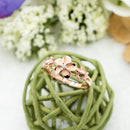 14K Gold Plated, 925 Sterling Silver Plumeria & Turtles Ring For Women, Girls, Children.  Hawaiian Sea Turtle, Gold, Silver Plumeria Ocean Beach Jewelry