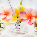 925 Sterling Silver Plumeria Flower Necklace For Women, Girls.  Tropical, Hawaiian Classic Plumeria Necklace With CZ. Bridesmaids Necklace.