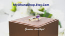 925 Sterling Silver Cat With Genuine Gemstones Ring For Women and Children.  12mm (1/2") Wide Kitty Cat Ring For Pinky, Ring Finger, Middle, Index or Thumb.