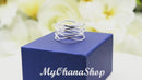 925 Sterling Silver Free Form Wire Ring.  12mm Wide Free Wrapping Wire Ring For Index, Middle, Statement or Thumb Ring. Mother's Day Ring.