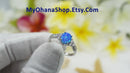 925 Sterling Silver Opal Ring With CZ For Women, Girls. 10mm Oval White, Blue, Pink Opal Pinky, Statement, Wedding Ring.