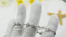 925 Sterling Silver Plumerias Bracelets For Girls, Women. Handmade, Flexible, Adjustable Tropical Flower Bracelet. Bridal Gift For Her.