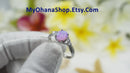 925 Sterling Silver Opal Ring With CZ For Women, Girls. 10mm Oval White, Blue, Pink Opal Pinky, Statement, Wedding Ring.