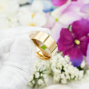 Stainless Steel 10mm 14K Gold IP Plated Ring