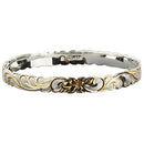 925 Sterling Silver Hand Carved Hawaiian Queen Bangles 2 Tones - 6mm to 18mm