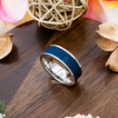 Navy Blue Stainless Steel Mesh Ring