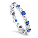 925 Sterling Silver CZ Eternity Ring - 4mm