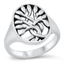 925 Sterling Silver Tree of Life Ring