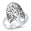 925 Sterling Silver Tree of Life Ring