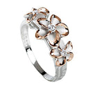 925 Sterling Silver Plumeria Rings - 2 Tones