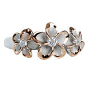 925 Sterling Silver Plumeria Rings - 2 Tones