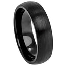 Scratch Free Tungsten Carbide Rings - 6mm Black Rhodium Plated