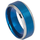 Scratch Free Tungsten Carbide Ring - 6mm or 9mm Blue Rhodium Plated