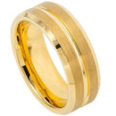 Scratch Free Tungsten Carbide Ring - Rose Gold Plated - 6mm or 8mm