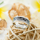Stainless Steel Tidal Wave Spinner Ring