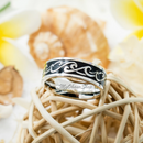 Stainless Steel Ocean Wave Ring