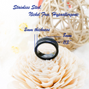 Black Stainless Steel Mesh Ring