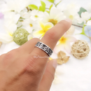 Stainless Steel Ocean Wave Ring