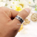Stainless Steel Tidal Wave Spinner Ring