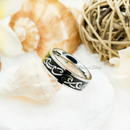 Stainless Steel Ocean Wave Ring