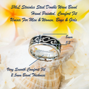 Stainless Steel Ocean Wave Ring