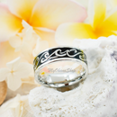 Stainless Steel Ocean Wave Ring