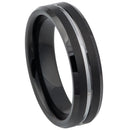 Scratch Free Tungsten Carbide Rings - 8mm Black Rhodium Plated