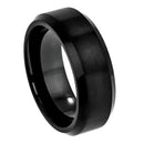 Scratch Free Tungsten Carbide Rings - 10mm Black Rhodium Plated