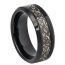 Scratch Free Tungsten Carbide Ring - 8mm Celtic Dragon Design