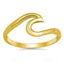 925 Sterling Silver Wave Rings