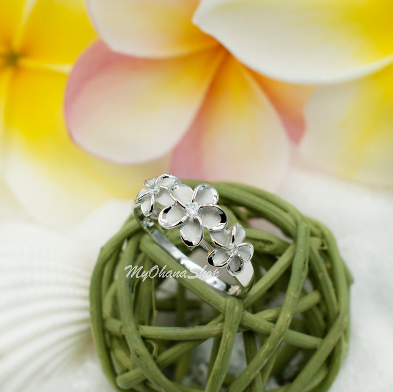 Pulelehua (Butterfly) Ring In Sterling Silver With Cubic Ziconia 6 - Foto 7