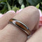 8mm Barrel, Tungsten Carbide Ring With Koa Wood Inlay.  Comfort Fit, Durable, Lasting Ring for Men & Women