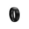 Black Tungsten Carbide Ring For Men and Women. 8mm Dome Shape, Barrel, Comfort Fit Wedding Band, Pinky, Statement or Thumb RIng