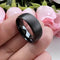 Black Tungsten Carbide Ring For Men and Women. 8mm Dome Shape, Barrel, Comfort Fit Wedding Band, Pinky, Statement or Thumb RIng