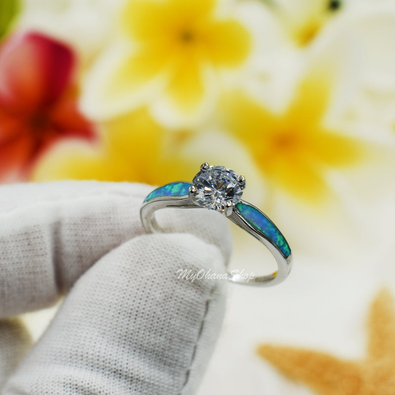 925 Sterling Silver Engagement Carat Clear Cubic