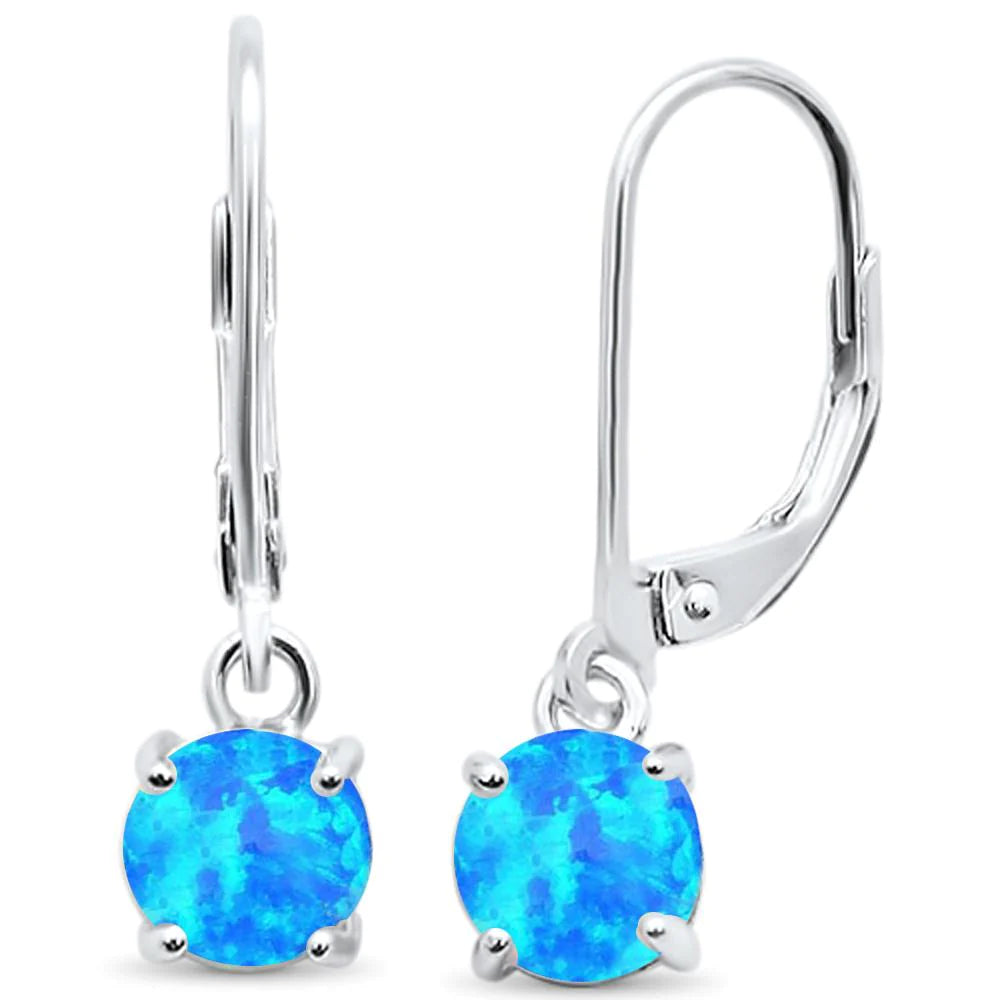 [wingbling] 925 シルバー☆Luel one touch Earrings 925 Sterling Silver Larimar, White, Blue, Pink Opal Earrings