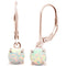 925 Sterling Silver Larimar, White, Blue, Pink Opal Earrings With Safety Clip Backs for Women, Girls.