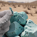 925 Sterling Silver Stackable, Genuine Turquoise Ring.