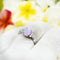 925 Sterling Silver Opal Ring With CZ For Women, Girls. 10mm Oval White, Blue, Pink Opal Pinky, Statement, Wedding Ring.