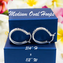 925 Sterling Silver Hawaiian Heritage Hoops Earrings For Women. Medium or Large Oval, Hand-Carved, Engraved Plumerias & Scrolls Earrings.