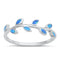 925 Sterling Silver Maile Leaves Ring For Women.  6mm Cute Stackable Pinky, Thumb, Index or Statement Ring.