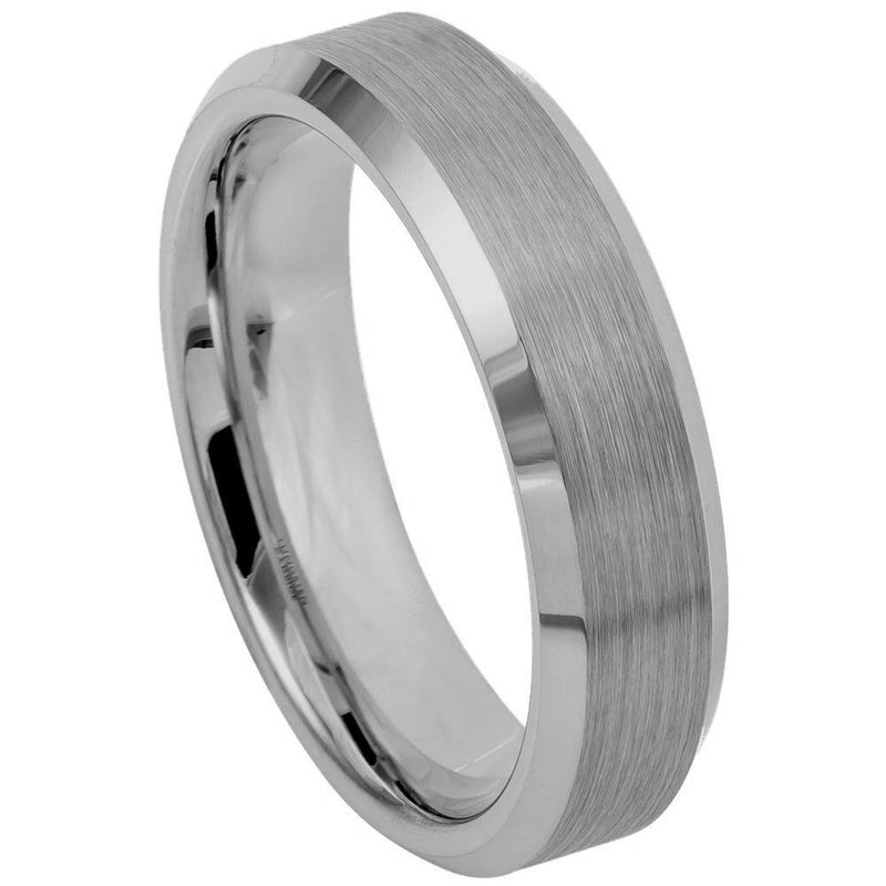 Scratch Free Tungsten Carbide Ring - 4mm, 6mm, 8mm or 10mm Width
