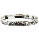 925 Sterling Silver Hand Carved Kuuipo Bangles With Princess Design - 6mm to 18mm
