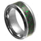 Scratch Free Tungsten Carbide Ring With Carbon Fiber Inlay - 9mm