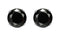 925 Sterling Silver CZ Stud Earrings - Black Color AAA+